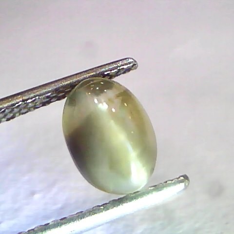 2.39 Ct Certified Untreated Natural Chrysoberyl Cats Eye,Lehsunia