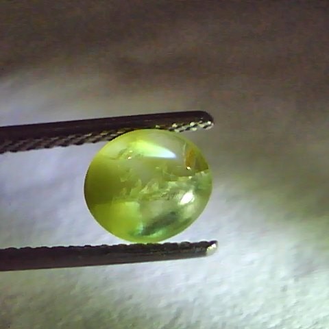 2.48 Ct Certified Untreated Natural Ceylon Chrysoberyl Cats Eye Gemstone