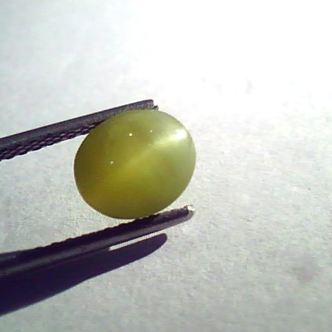 2.48 Ct Certified Untreted Natural Chrysoberyl Cats Eye,Lehsunia