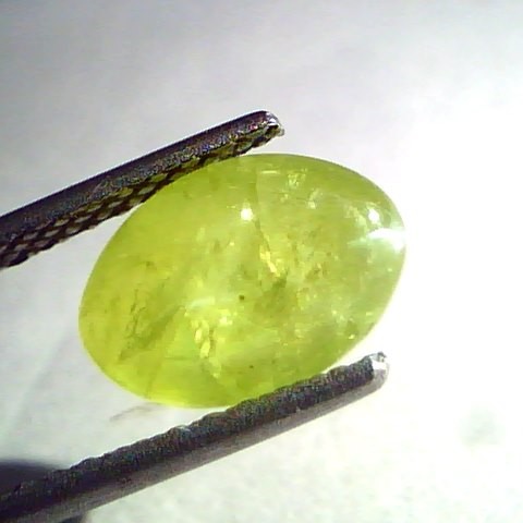 3.08 Ct Certified Untreated Natural Chrysoberyl Cats Eye,Lehsunia