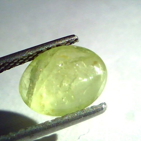 3.14 Ct Certified Untreated Natural Chrysoberyl Cats Eye,Lehsunia