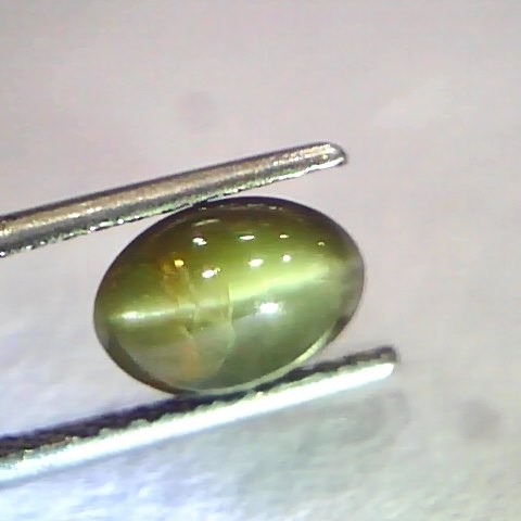 3.39 Ct Certified Untreated Natural Chrysoberyl Cats Eye,Lehsunia