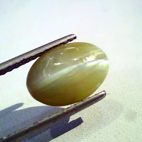 4.10 Ct Certified Untreted Natural Chrysoberyl Cats Eye,Lehsunia