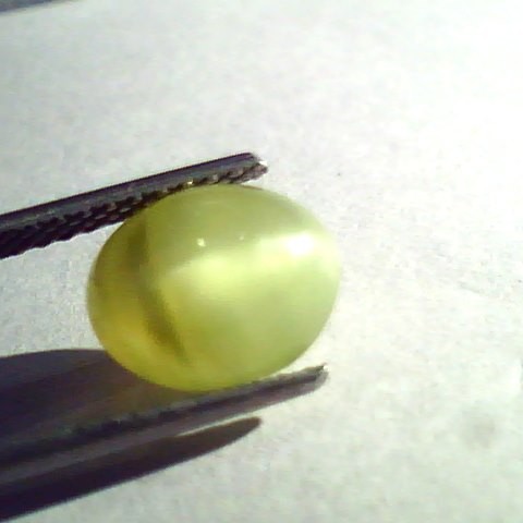 4.73 Ct Certified Untreted Natural Chrysoberyl Cats Eye,Lehsunia