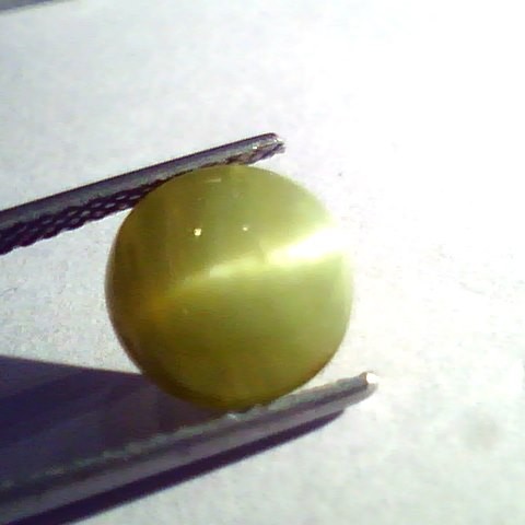 4.92 Ct Certified Untreted Natural Chrysoberyl Cats Eye,Lehsunia