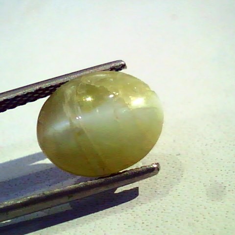 4.86 Ct Certified Untreted Natural Chrysoberyl Cats Eye,Lehsunia