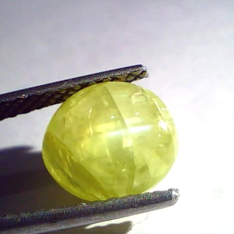 5.02 Ct Certified Untreated Natural Chrysoberyl Cats Eye,Lehsunia