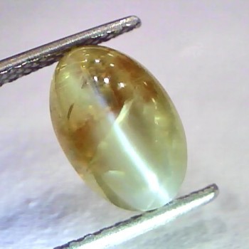 5.40 Ct Certified Untreated Natural Chrysoberyl Cats Eye,Lehsunia