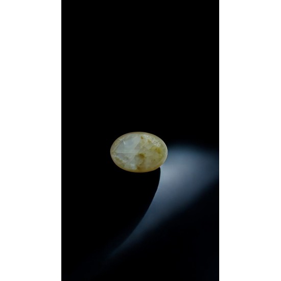 6.09 Ct Certified Untreated Natural Chrysoberyl Cats Eye Lehsunia AA