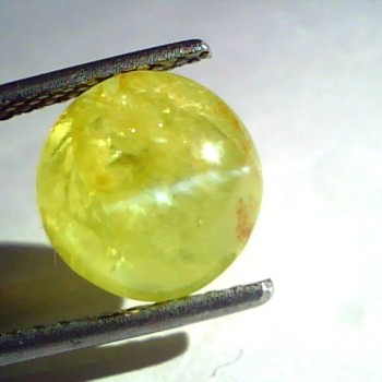 6.67 Ct Certified Untreated Natural Chrysoberyl Cats Eye,Lehsunia