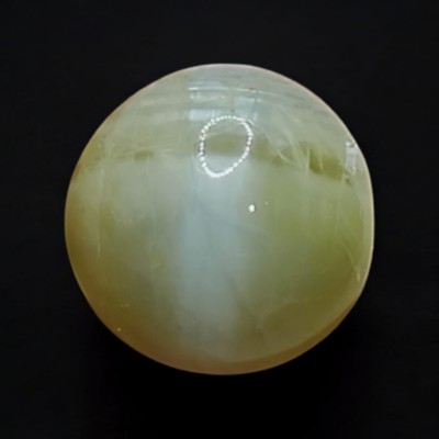 6.98 Ct Certified Untreated Natural Chrysoberyl Cats Eye Lehsunia AA 6.98 Ct Certified Untreated Natural Chrysoberyl Cats Eye Lehsunia AA
