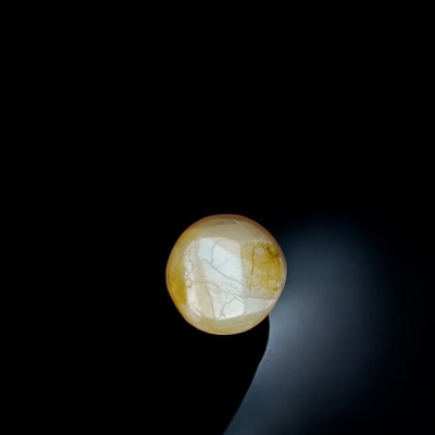 7.43 Ct Certified Untreated Natural Chrysoberyl Cats Eye Lehsunia 7.43 Ct Certified Untreated Natural Chrysoberyl Cats Eye Lehsunia