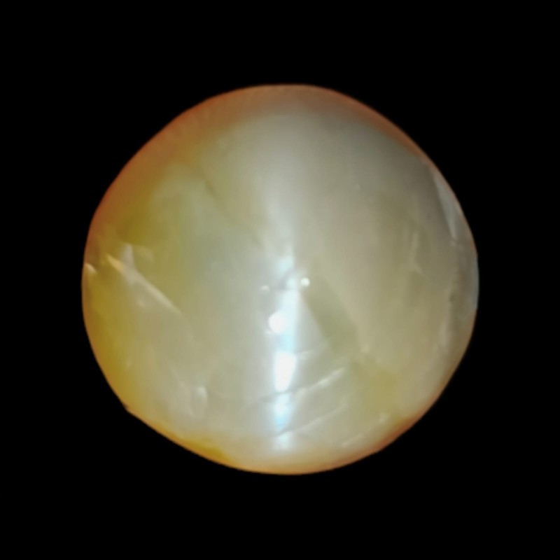 7.43 Ct Certified Untreated Natural Chrysoberyl Cats Eye Lehsunia 7.43 Ct Certified Untreated Natural Chrysoberyl Cats Eye Lehsunia