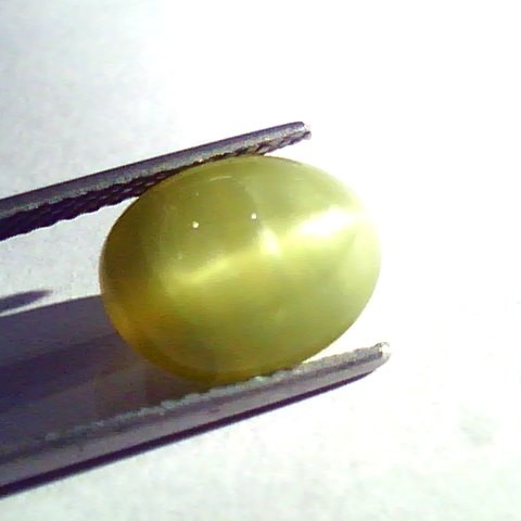 7.45 Ct Certified Untreted Natural Chrysoberyl Cats Eye,Lehsunia