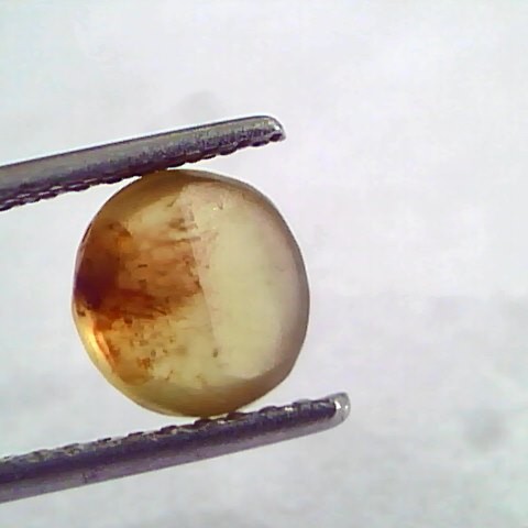 2.76 Ct IGI Certified Untreated Natural Ceylon Chrysoberyl Cats Eye Stone