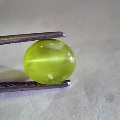 3.81 Ct IGI Certified Untreated Natural Chrysoberyl Cats Eye AAAAA