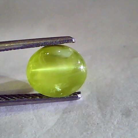 3.81 Ct IGI Certified Untreated Natural Chrysoberyl Cats Eye AAAAA