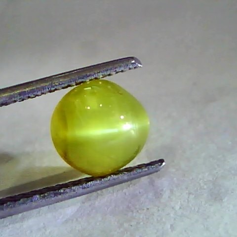 4.18 Ct IGI Certified Untreated Natural Chrysoberyl Cats Eye AAAAA