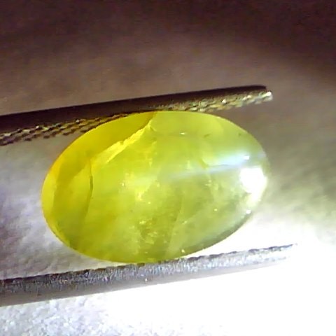 4.79 Ct IGI Certified Untreated Natural Ceylon Chrysoberyl Cats Eye Stone