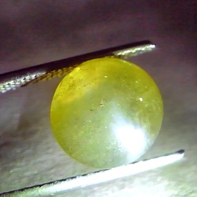 9.15 Ct IGI Certified Untreated Natural Ceylon Chrysoberyl Cats Eye Stone