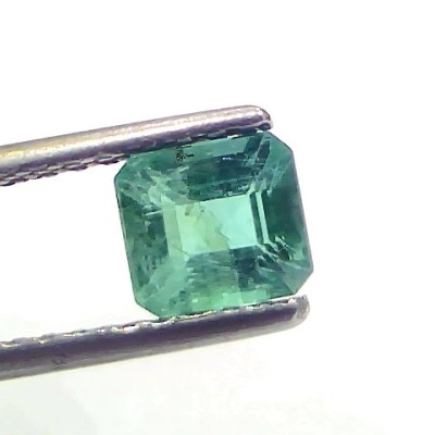 1.00 Ct Certified Untreated Natural Zambian Emerald Gemstone Panna