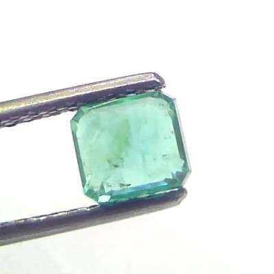 1.00 Ct Certified Untreated Natural Zambian Emerald Gemstone Panna