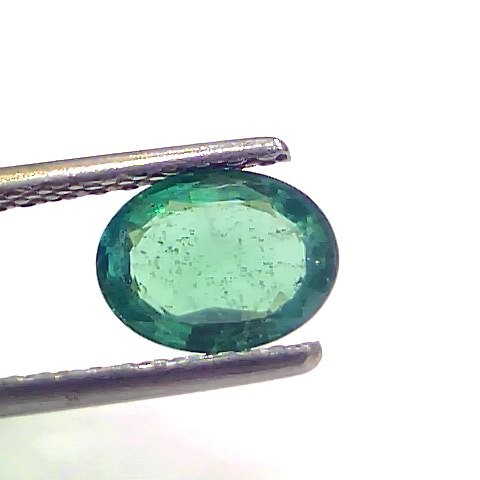 1.03 Ct GII Certified Untreated Natural Zambian Emerald Gemstone