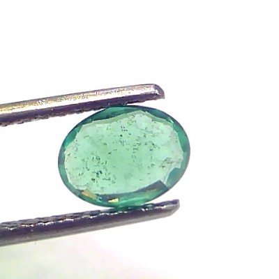1.03 Ct GII Certified Untreated Natural Zambian Emerald Gemstone