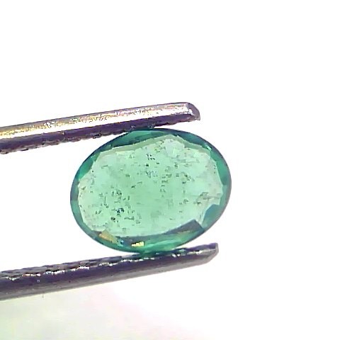 1.03 Ct GII Certified Untreated Natural Zambian Emerald Gemstone
