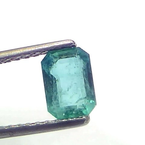 1.05 Ct Certified Untreated Natural Zambian Emerald Gemstone Panna