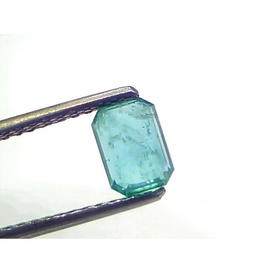 1.05 Ct Certified Untreated Natural Zambian Emerald Gemstone Panna