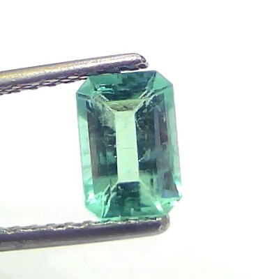 1.14 Ct Certified Untreated Natural Zambian Emerald Gemstone Panna