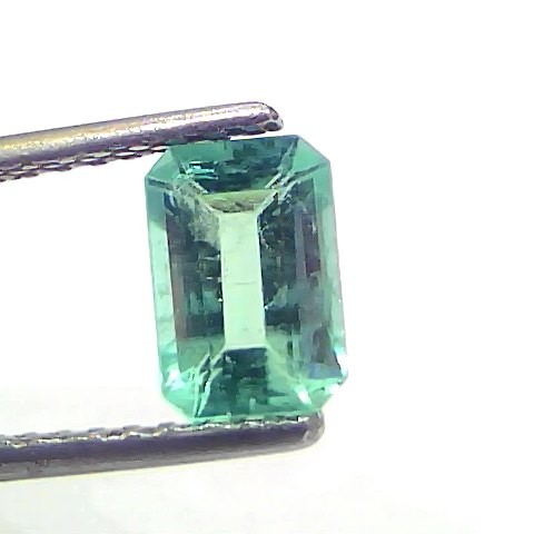 1.14 Ct Certified Untreated Natural Zambian Emerald Gemstone Panna