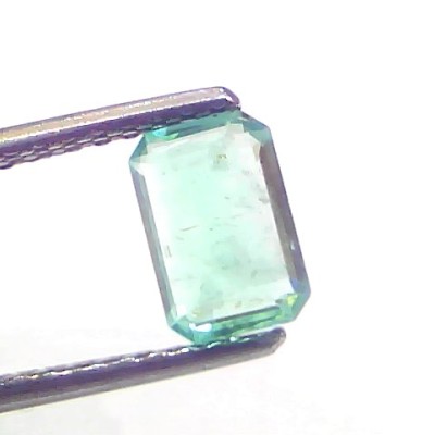 1.14 Ct Certified Untreated Natural Zambian Emerald Gemstone Panna