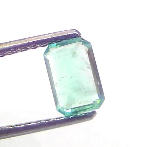 1.14 Ct Certified Untreated Natural Zambian Emerald Gemstone Panna