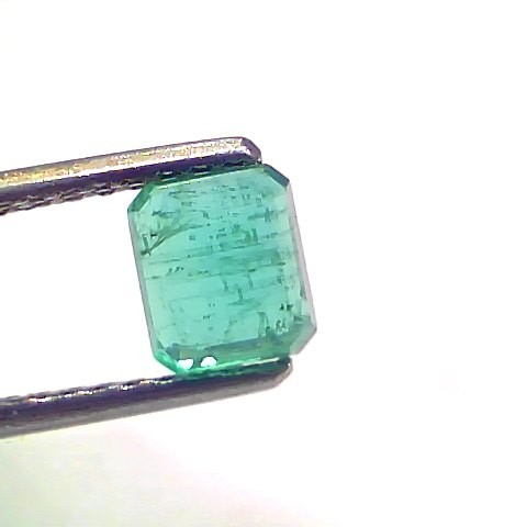 1.10 Ct GII Certified Untreated Natural Zambian Emerald Gemstone
