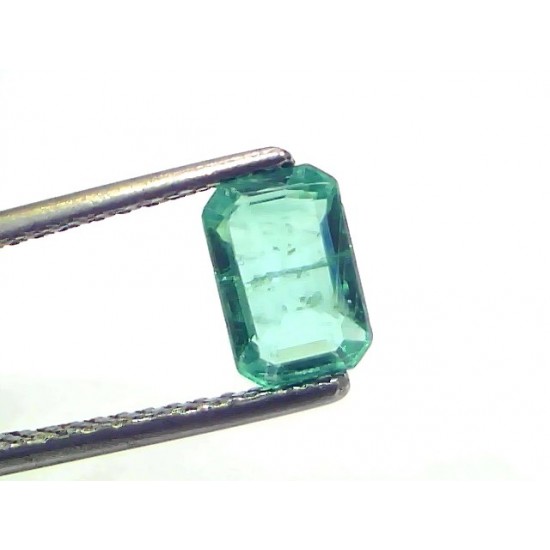 1.15 Ct Certified Untreated Natural Zambian Emerald Gemstone Panna