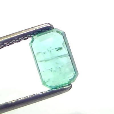 1.15 Ct Certified Untreated Natural Zambian Emerald Gemstone Panna