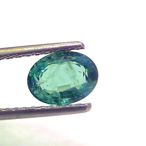 1.22 Ct GII Certified Untreated Natural Zambian Emerald Gemstone
