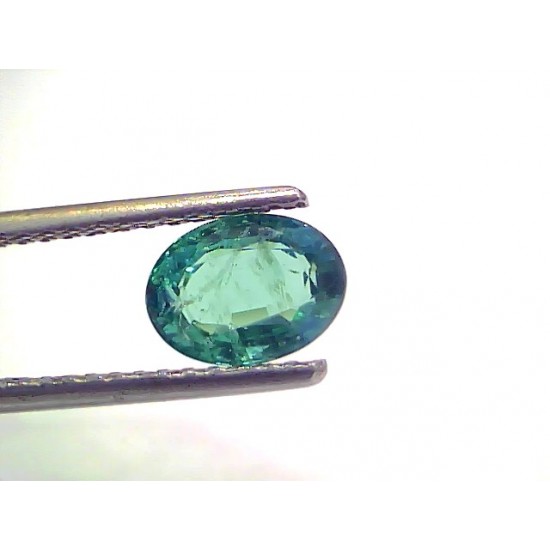 1.22 Ct GII Certified Untreated Natural Zambian Emerald Gemstone