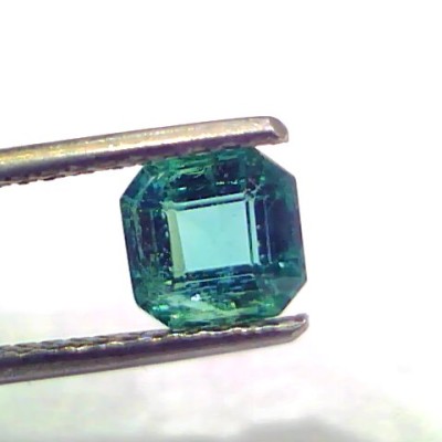 1.22 Ct GII Certified Untreated Natural Zambian Emerald Gemstone AAAAA
