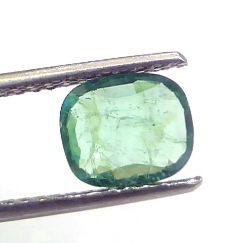 1.27 Ct Untreated Natural Zambian Emerald Gemstone Panna Gems
