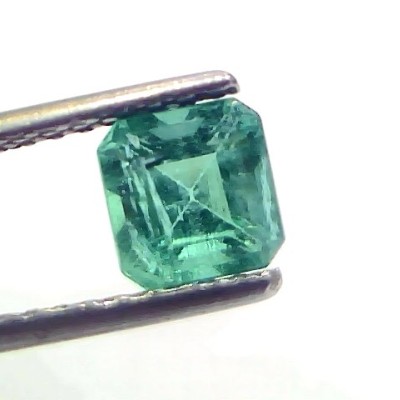 1.22 Ct Certified Untreated Natural Zambian Emerald Gemstone Panna