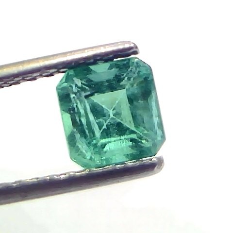 1.22 Ct Certified Untreated Natural Zambian Emerald Gemstone Panna