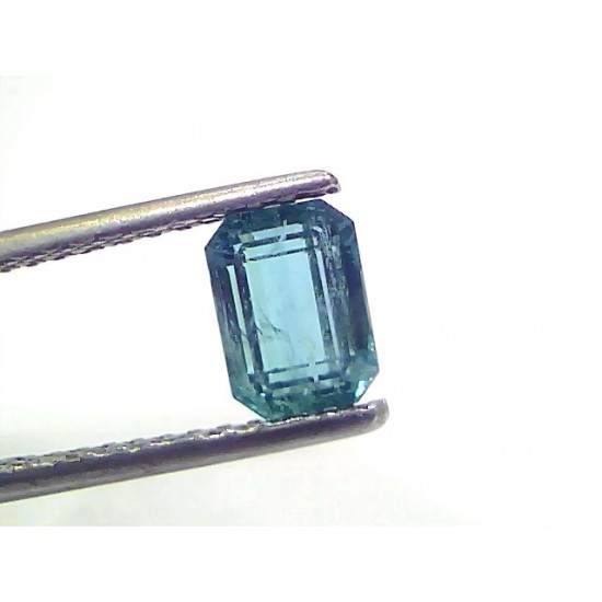 1.25 Ct Certified Untreated Natural Zambian Emerald Gemstone Panna