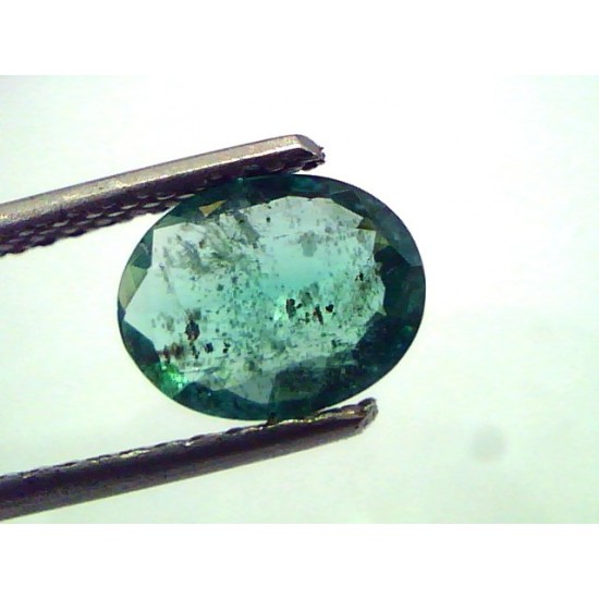 1.29 Ct Untreated Natural Zambian Emerald Gemstone,Panna