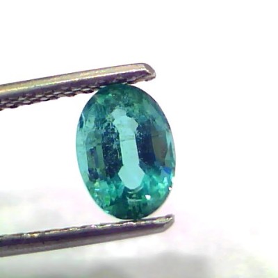 1.29 Ct GII Certified Untreated Natural Zambian Emerald Gemstone AAAAA