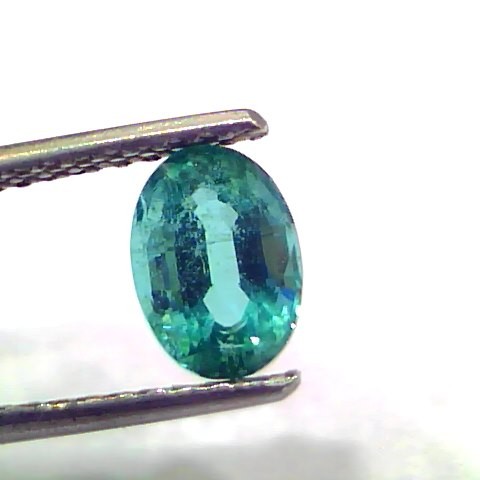 1.29 Ct GII Certified Untreated Natural Zambian Emerald Gemstone AAAAA