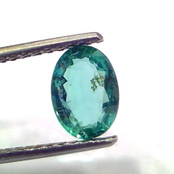 1.29 Ct GII Certified Untreated Natural Zambian Emerald Gemstone AAA