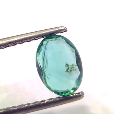 1.29 Ct GII Certified Untreated Natural Zambian Emerald Gemstone AAA